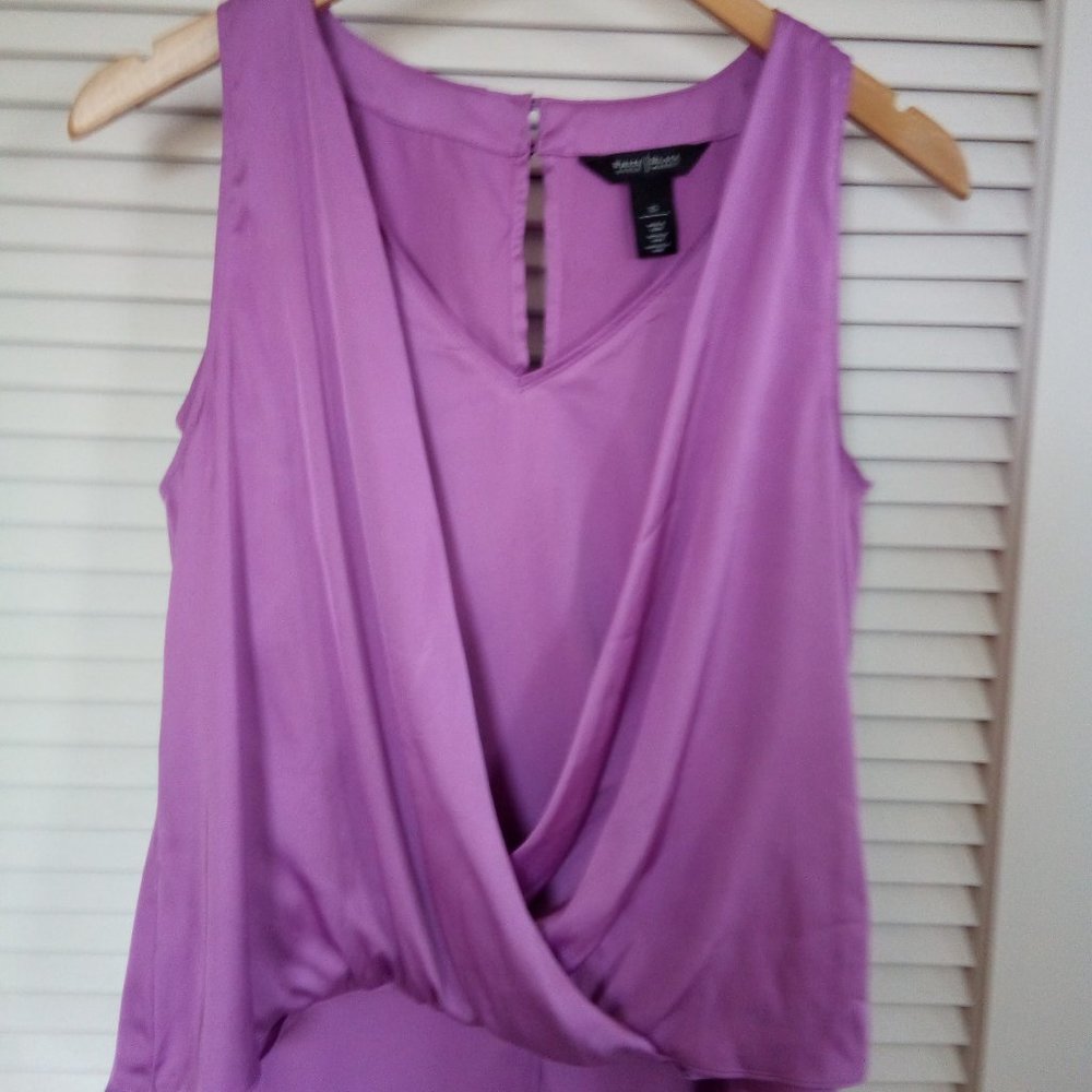 WHBM Career Surplice V Neck Pullover Top XS